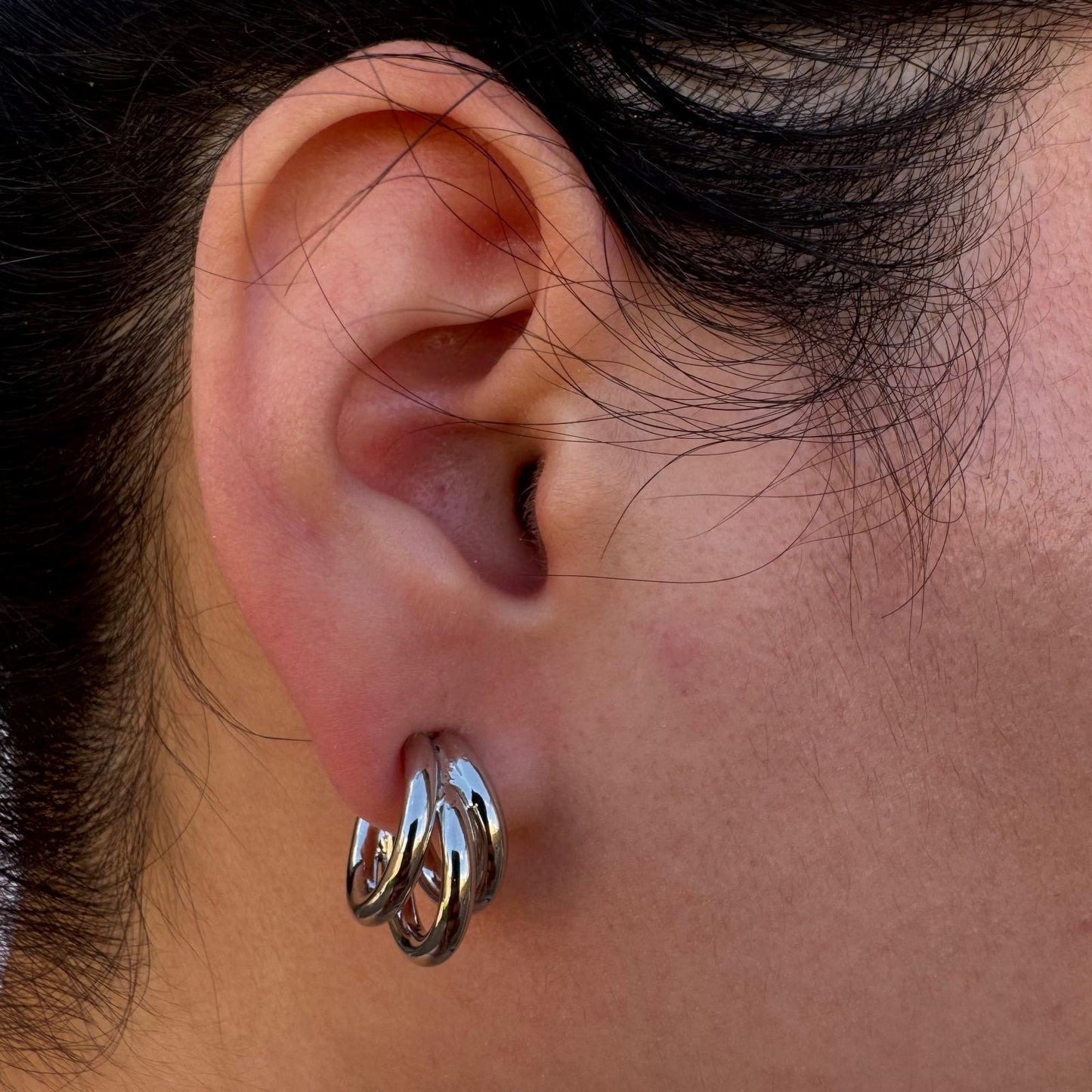C HOOP EARRINGS
