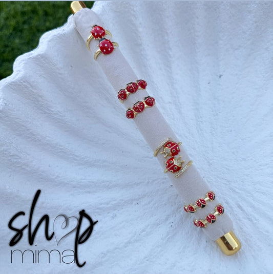 LADY BUG RING ADJUSTABLE