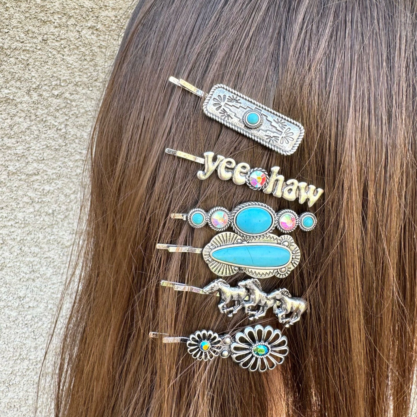 YEEHAW HAIR CLIPS SET OF 6