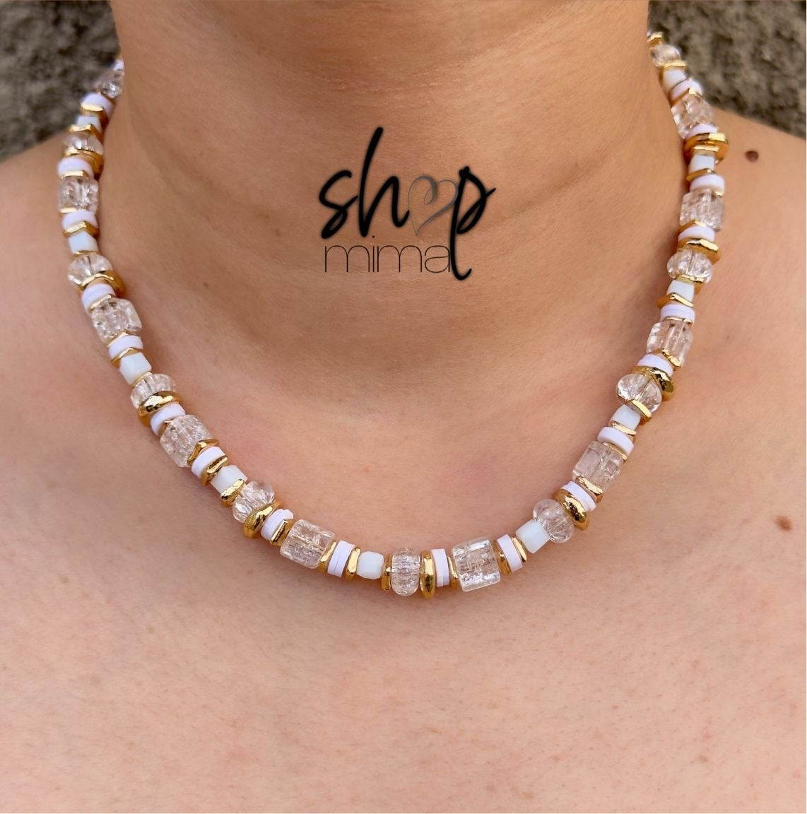 SAGE MARBLES NECKLACE