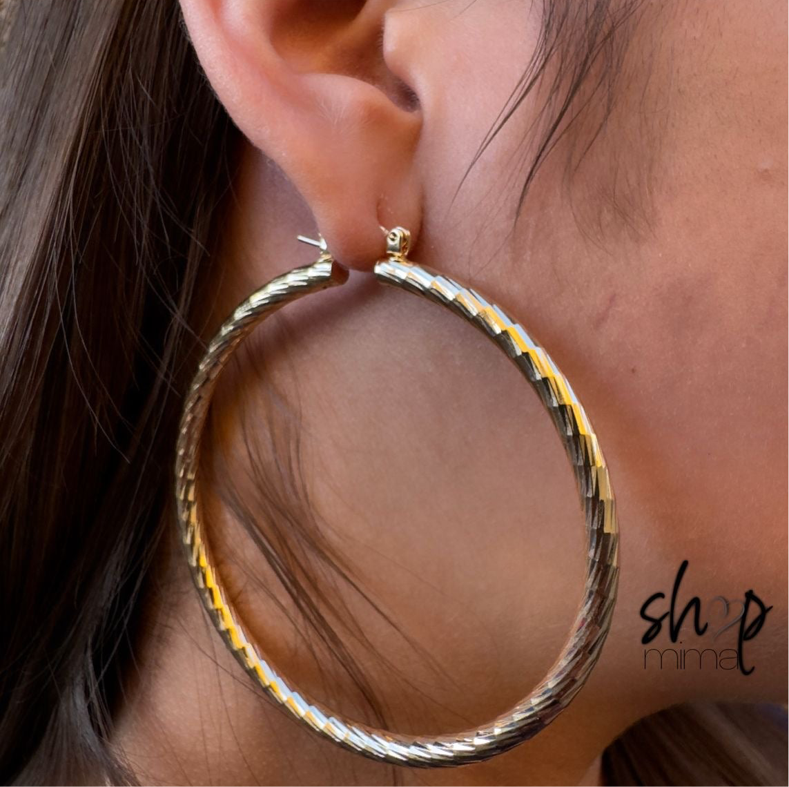 BIG ROUND HOOPS EARRINGS