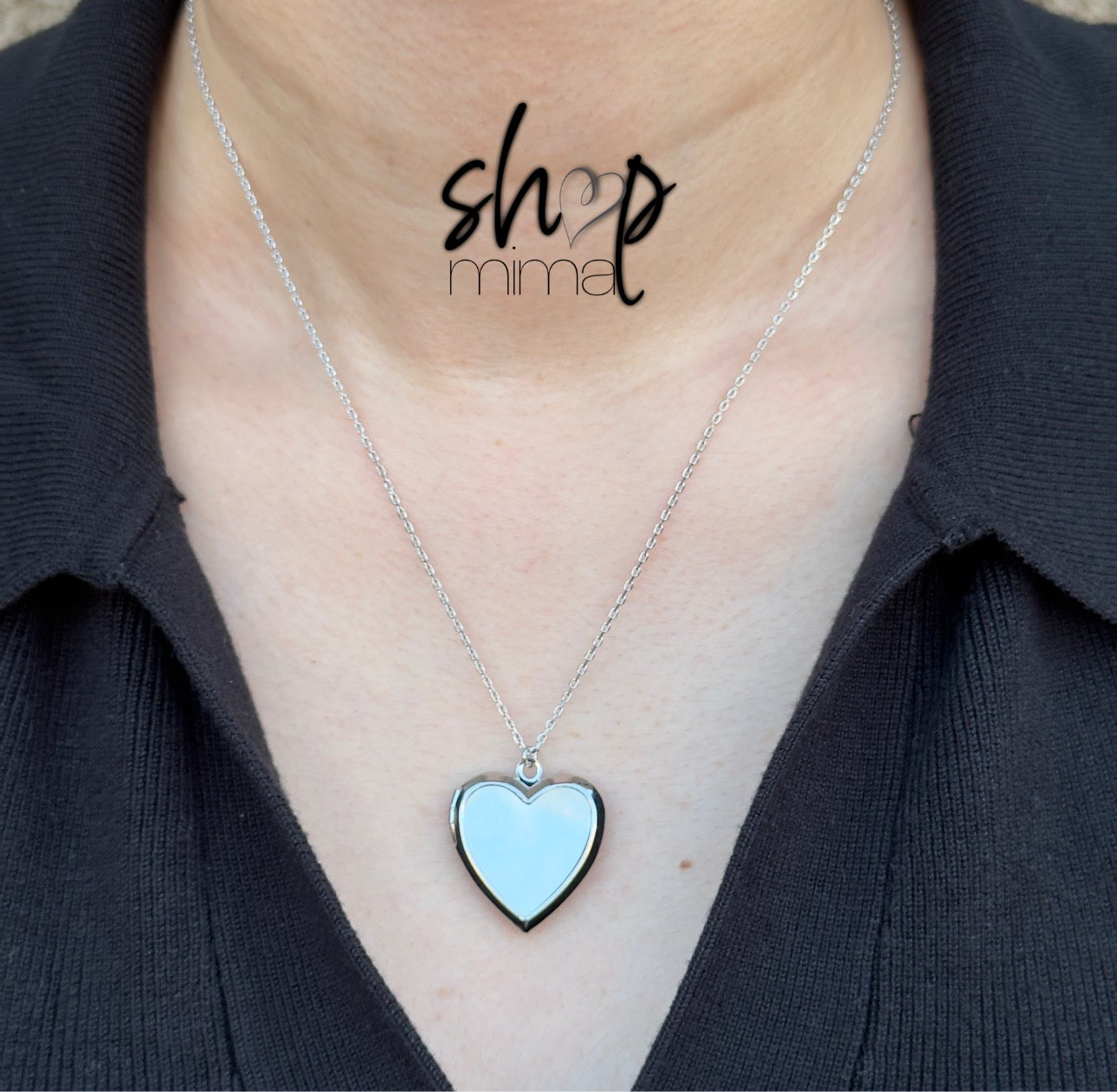 MOTHER PEARL HEART LOCKET