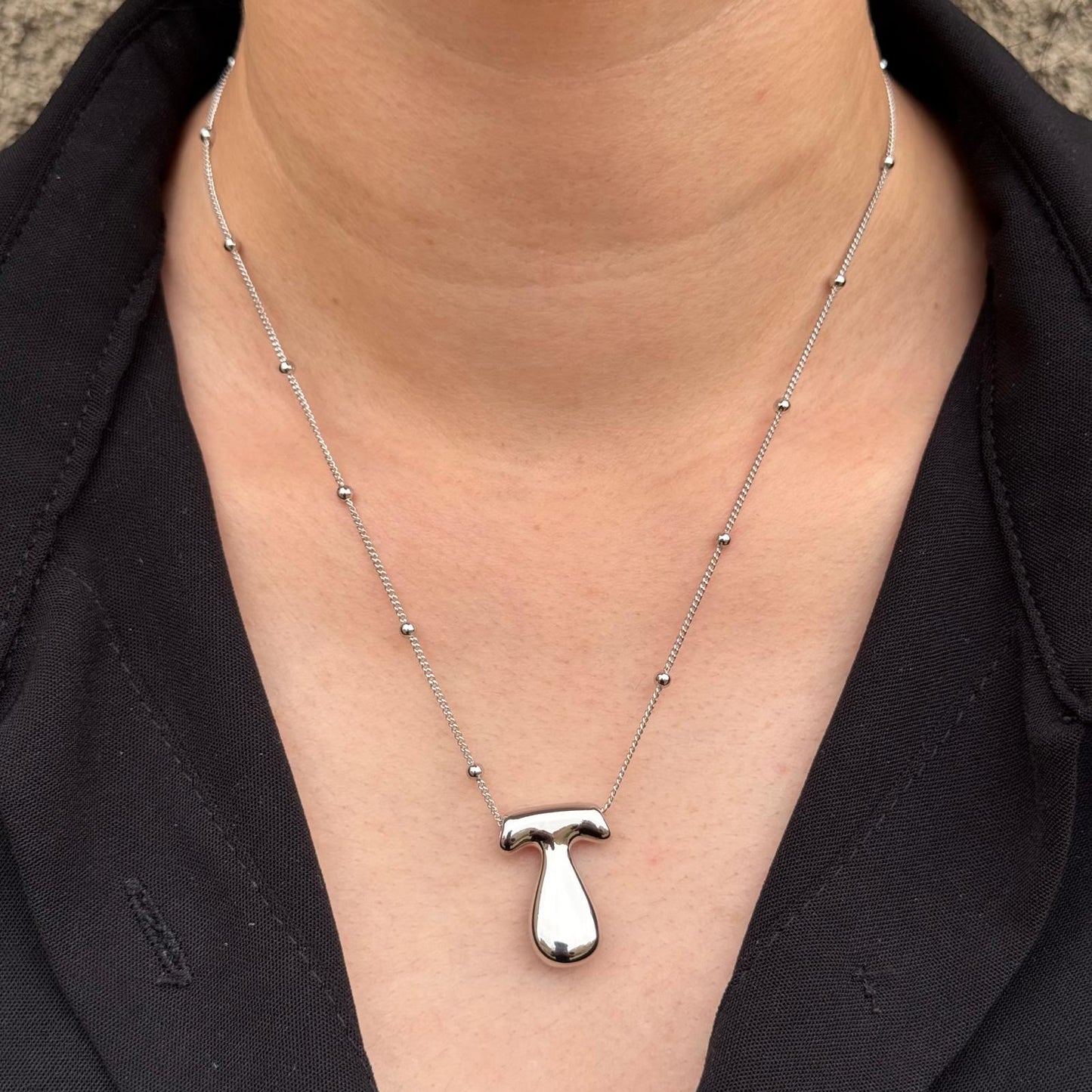 CHUNKY LETTER NECKLACE