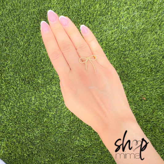 CINDY BOW RINGS SIZE 6
