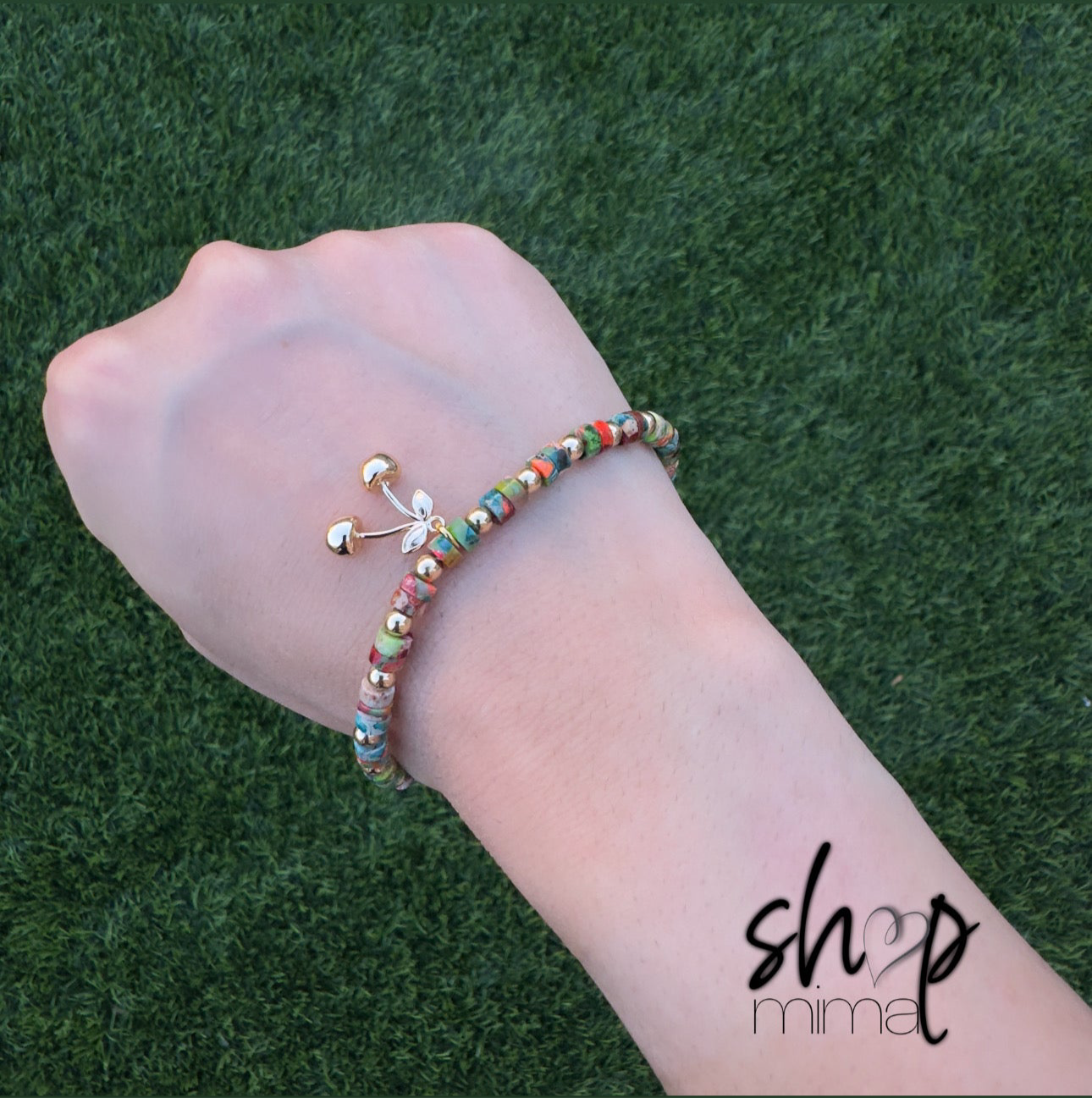 CHERRY GOLD COLORES BRACELET MADE BY TANIAXO