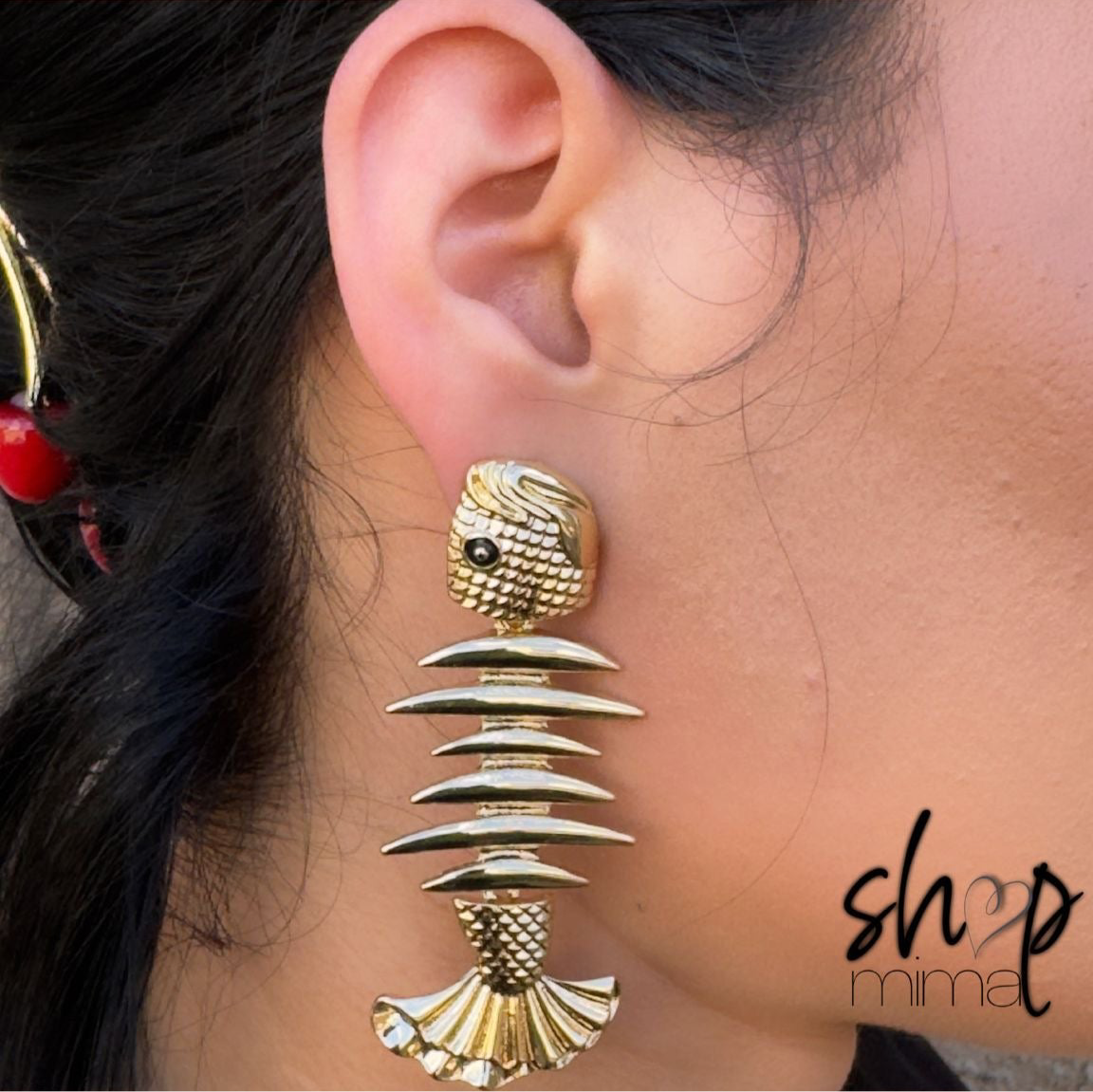 FISHBONE EARRINGS