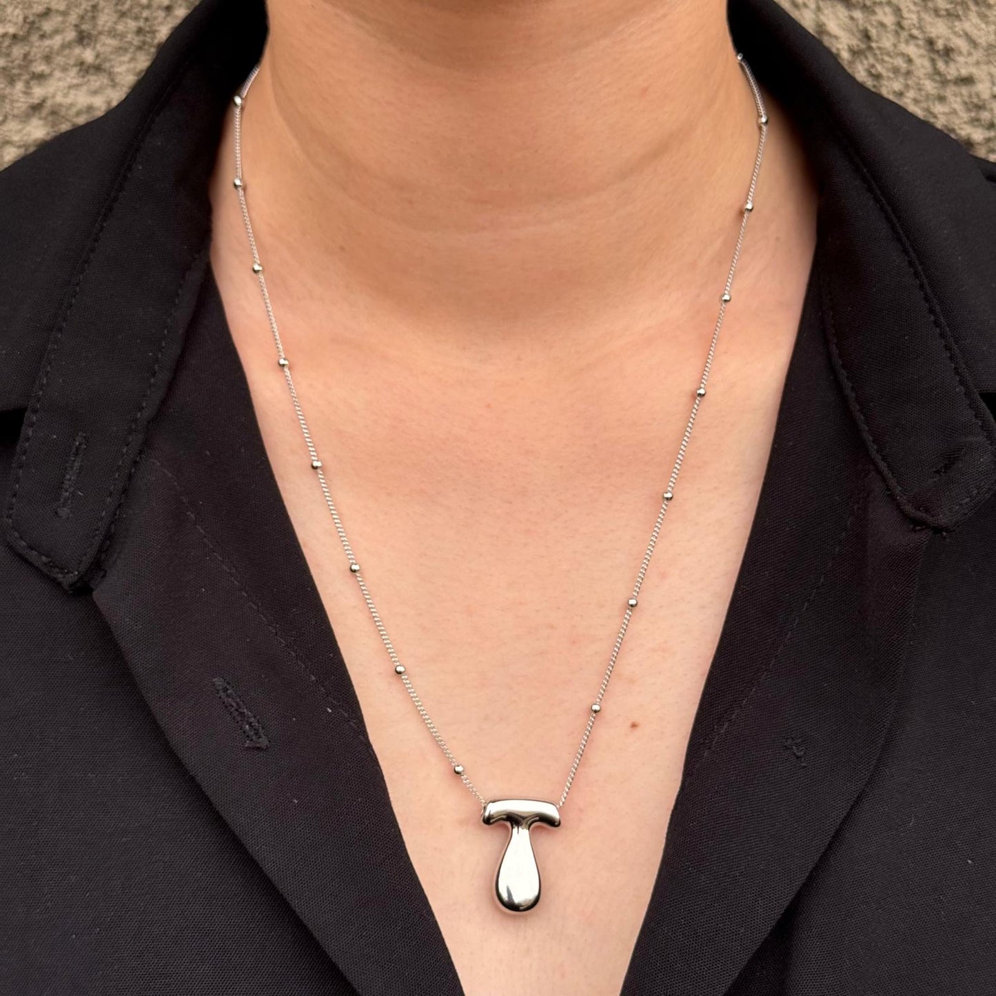 CHUNKY LETTER NECKLACE