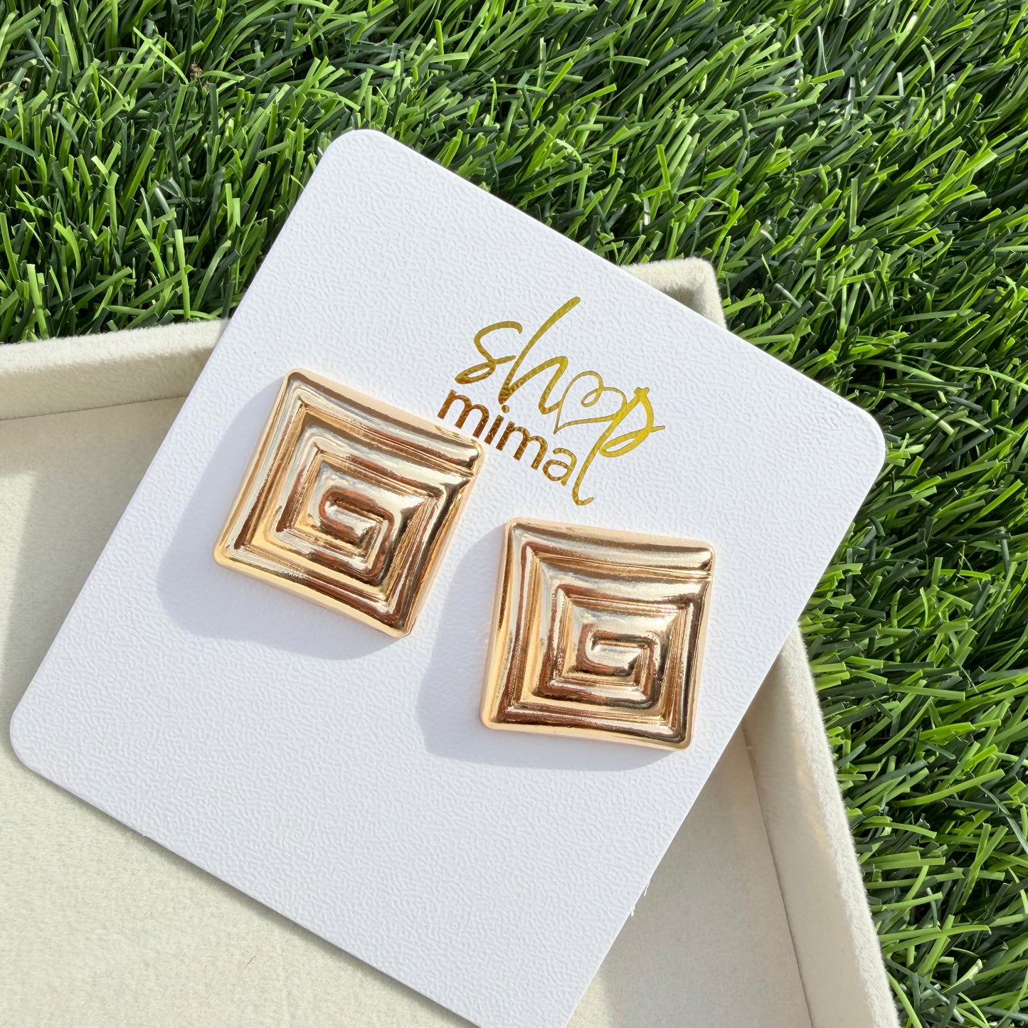 SQUARE VINTAGE EARRINGS