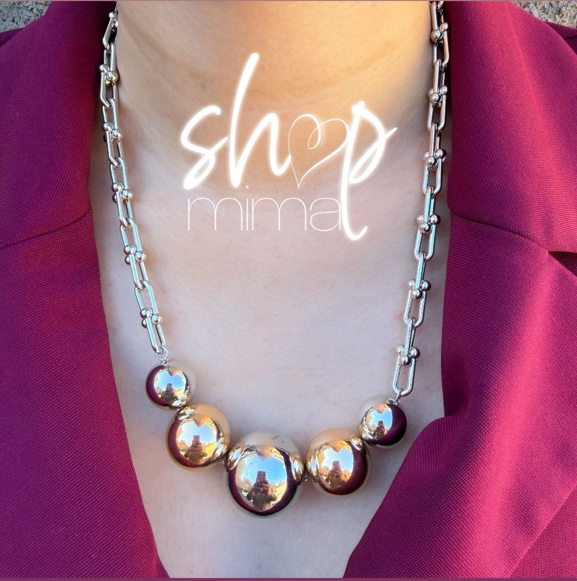 BUBBLES CLIPS NECKLACE