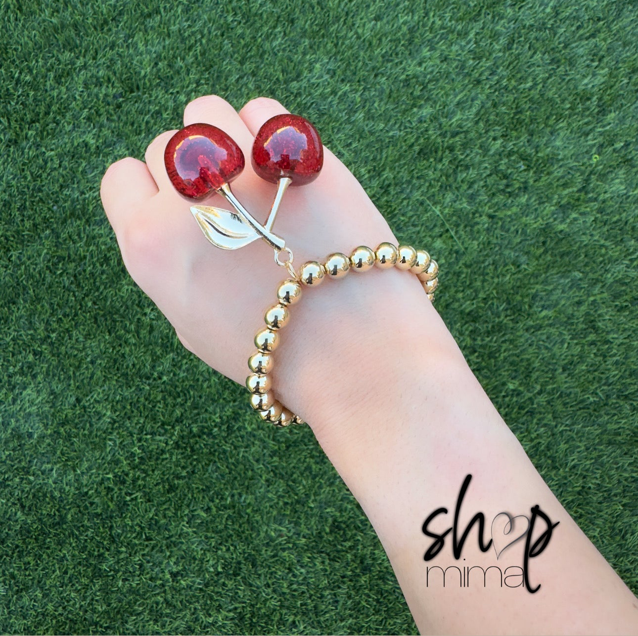 CHERRY BALINES BRACELET HANDMADE BY TANIAXO