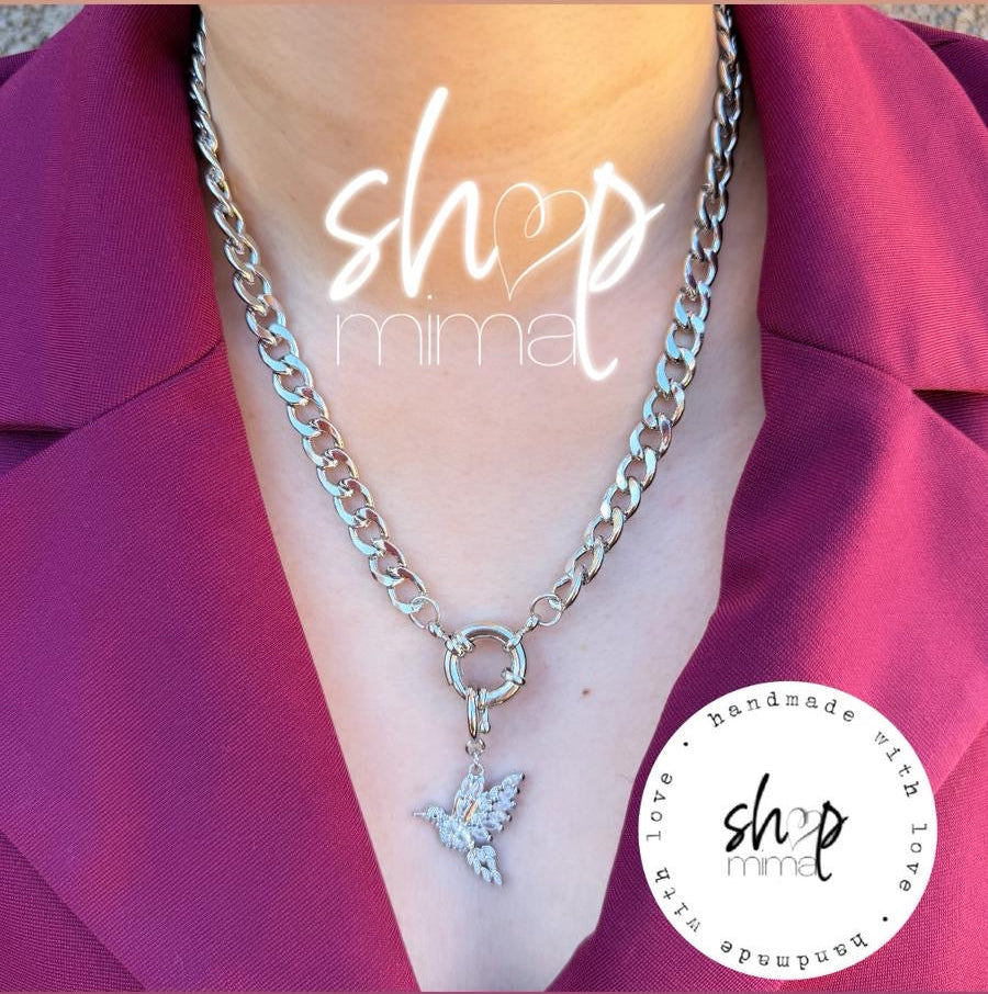 CHAIN COLIBRI NECKLACE HANDMADE BY TANIAXO