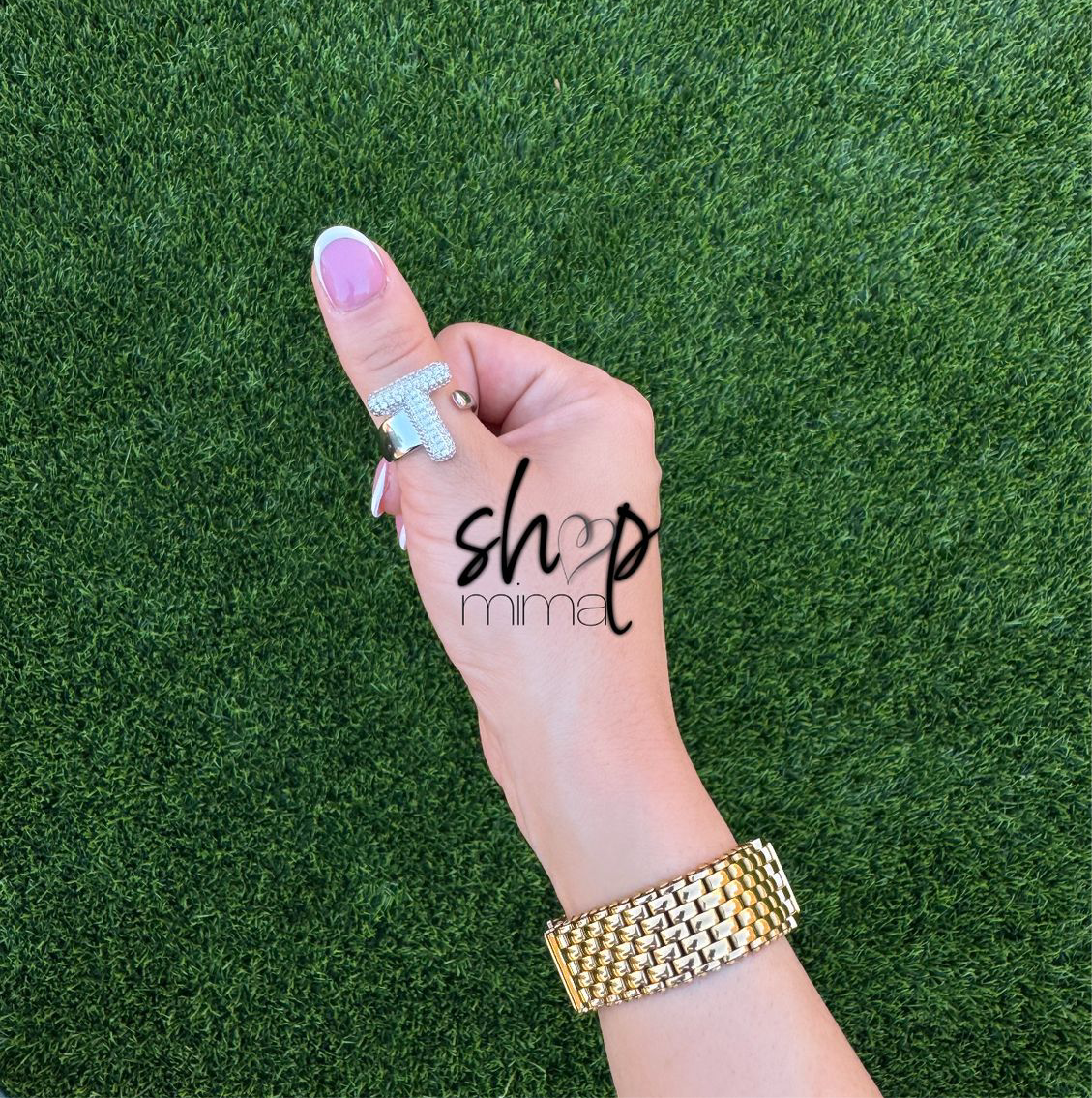 INITIAL LETTER RING ADJUSTABLE