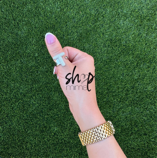 INITIAL LETTER RING ADJUSTABLE