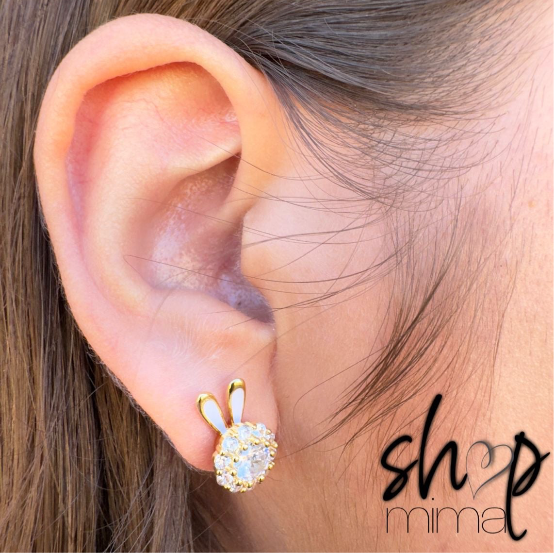 BUNNY FULL ZIRCONIA EARRINGS
