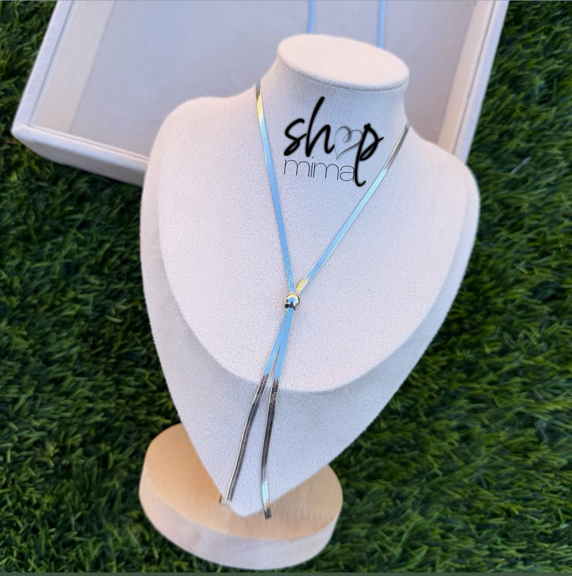 TIE LUXURY STAINLESS STEEL NECKLACE