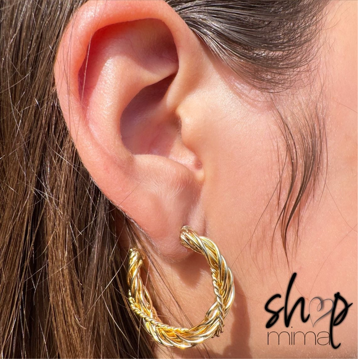 CAMPFIRE HOOPS EARRINGS