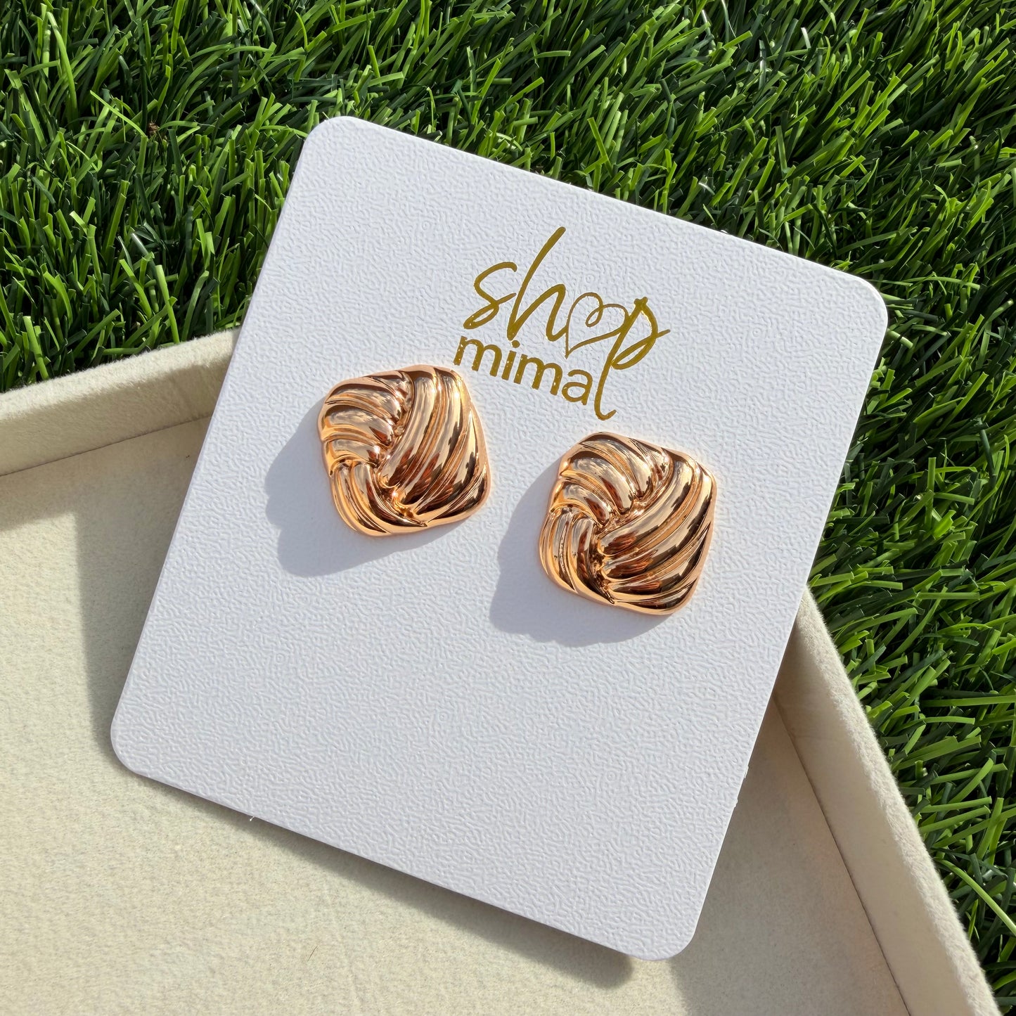 CUDRO TRENSADO EARRINGS