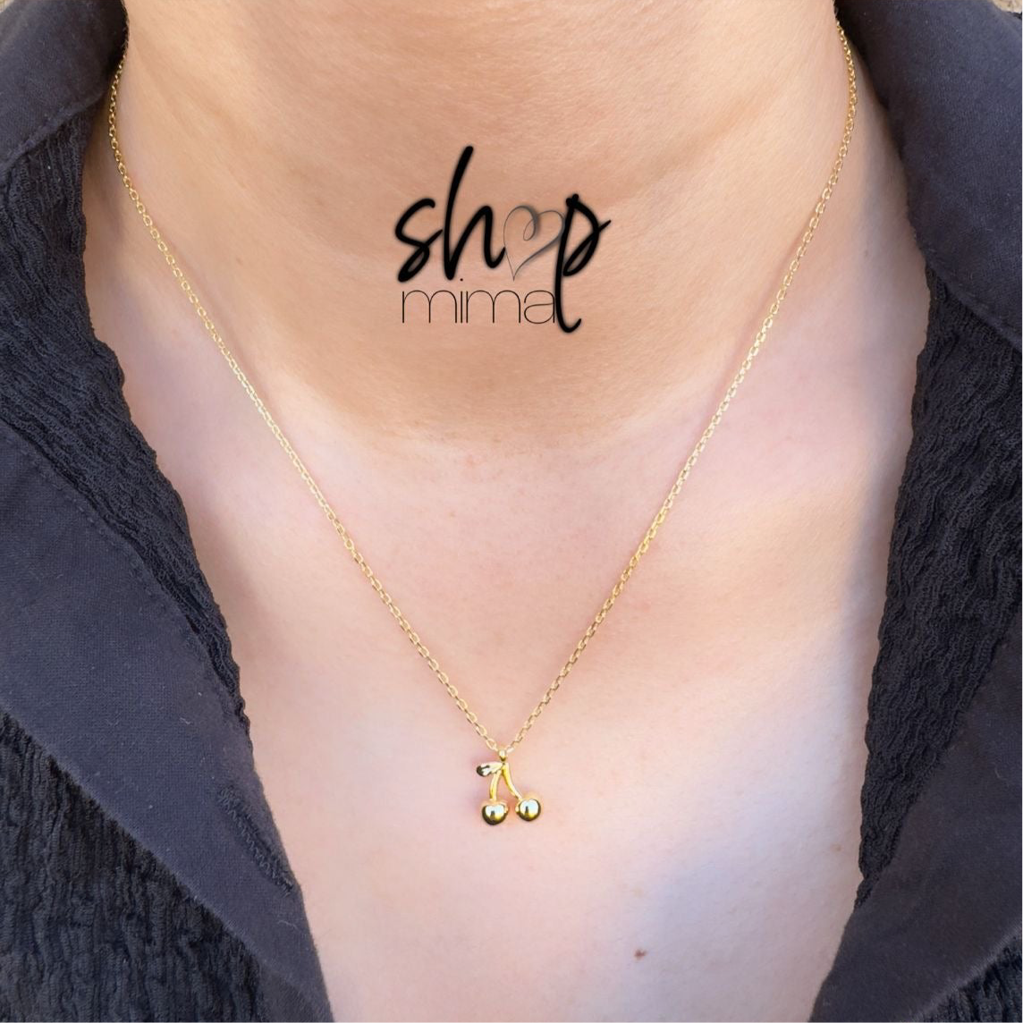 DAINTY CHERRY NECKLACE