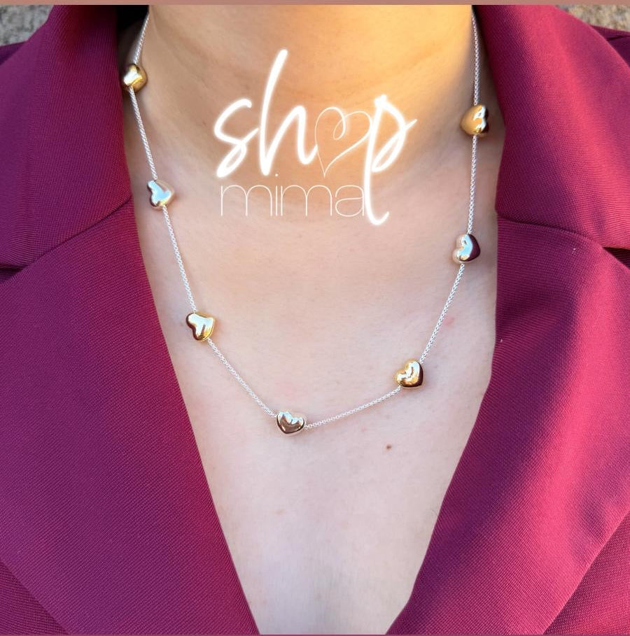 HEART ALL AROUND NECKLACE