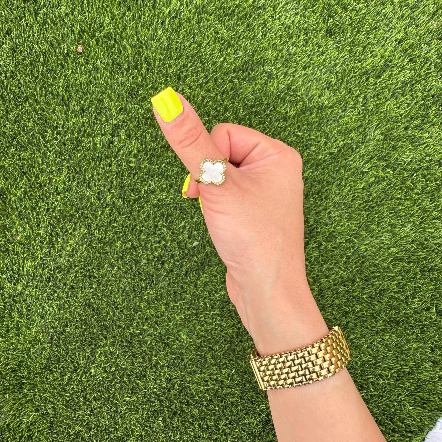 LOVE CLOVER RING ADJUSTABLE
