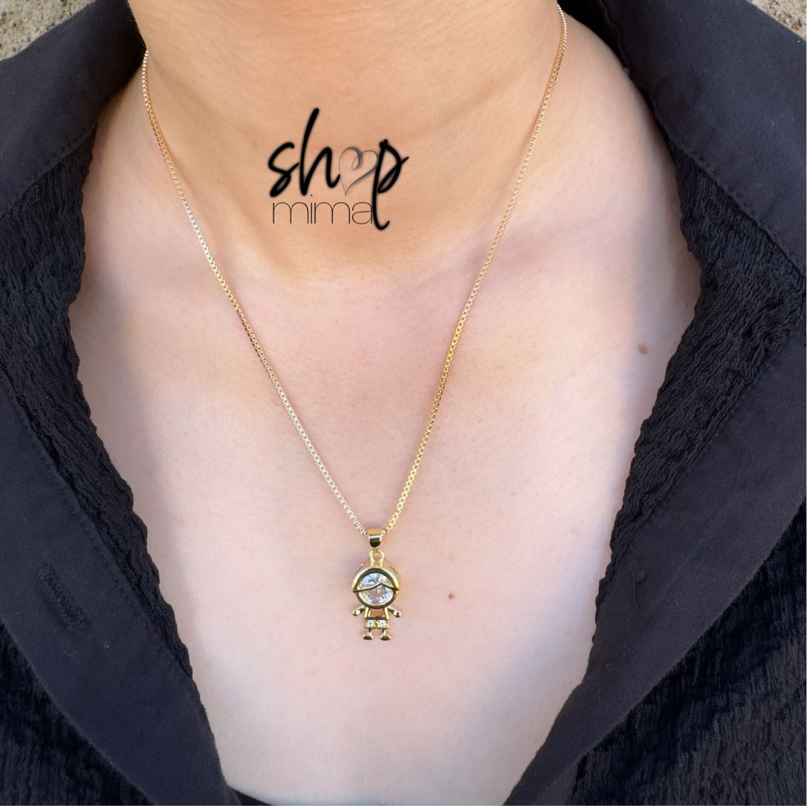 BOY NECKLACE FULL ZIRCONIA MADE BY TANIAXO