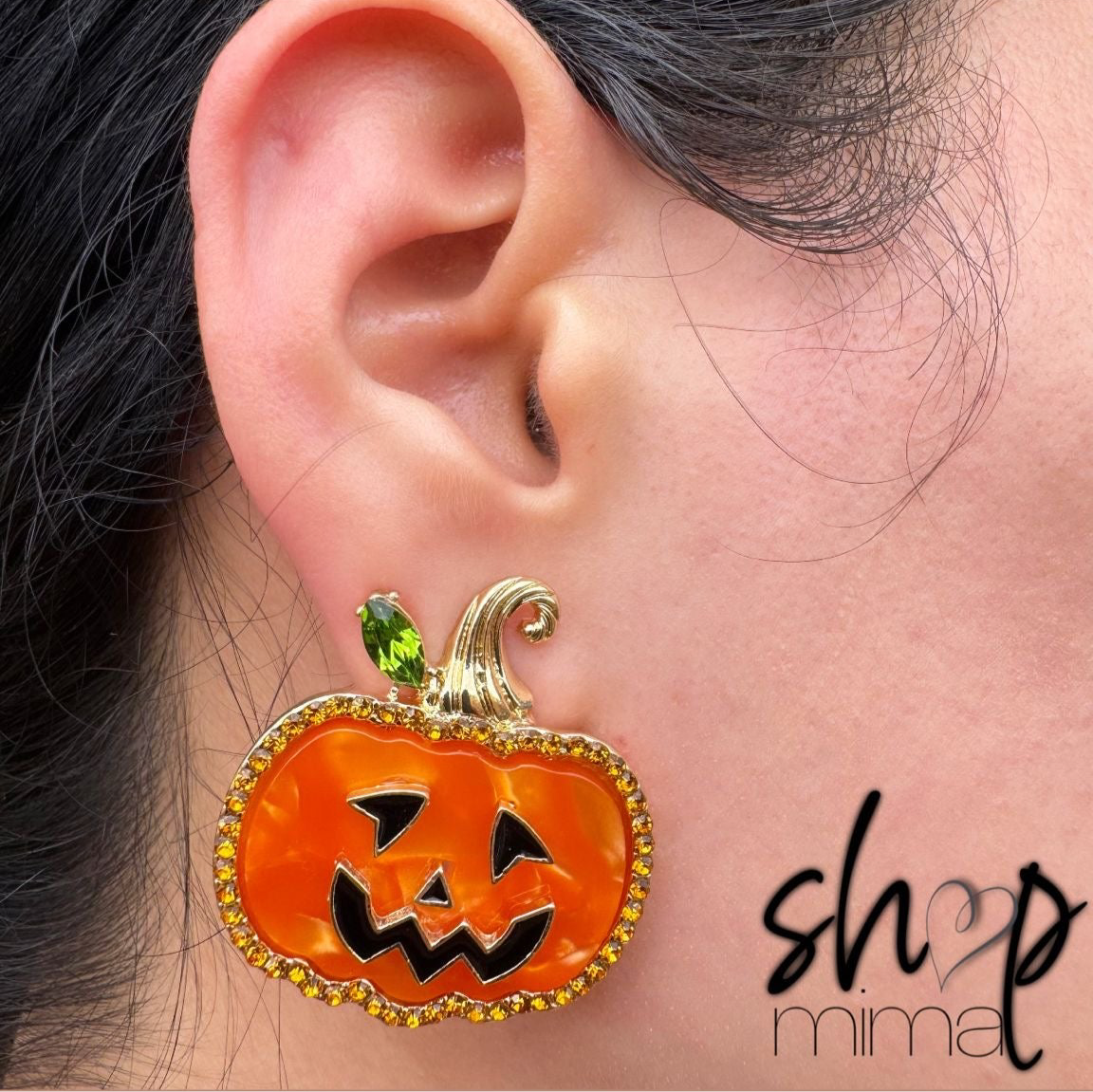 SPOOKY PUMPKIN EARRINGS