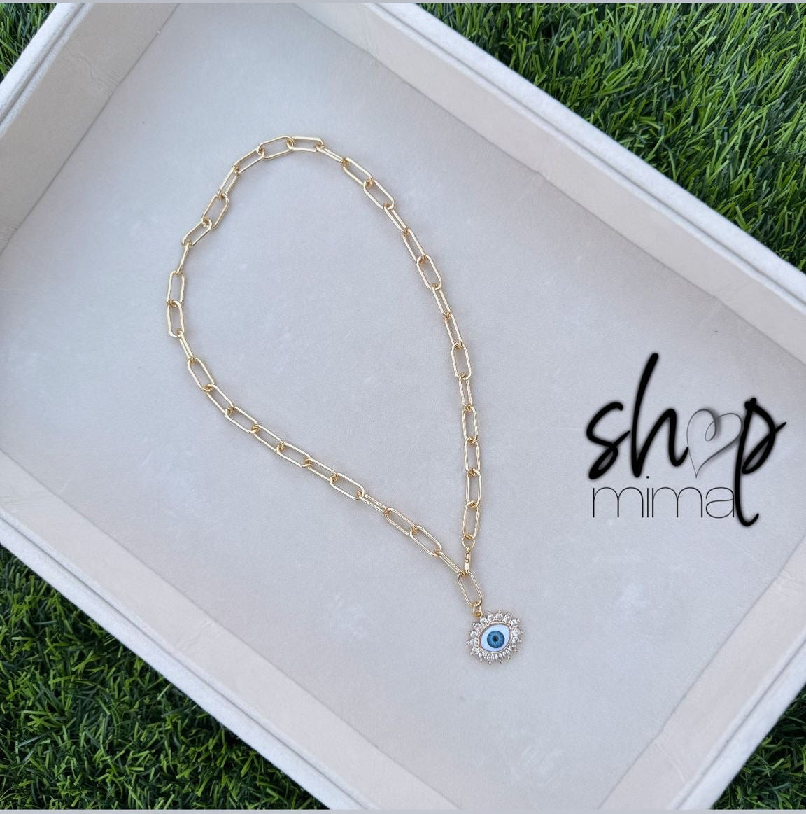 OJO LUCKY BLUE NECKLACE