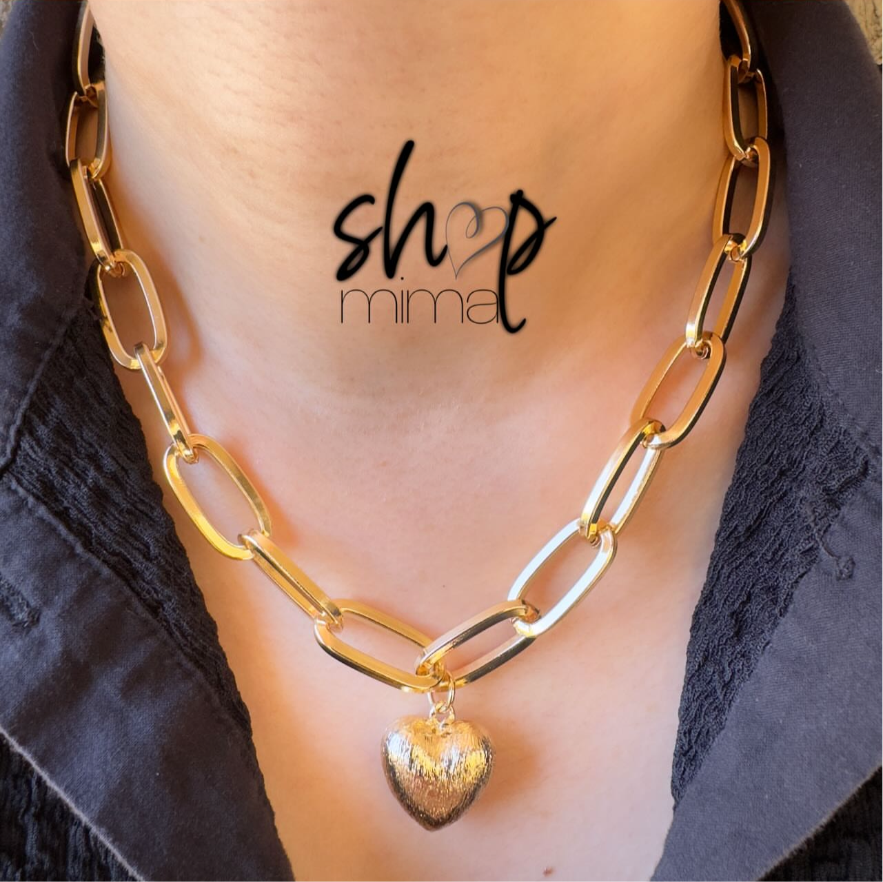 HEART LINK NECKLACE