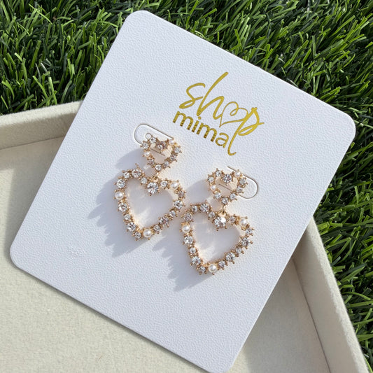 CORAZONADA ZIRCONIA EARRINGS