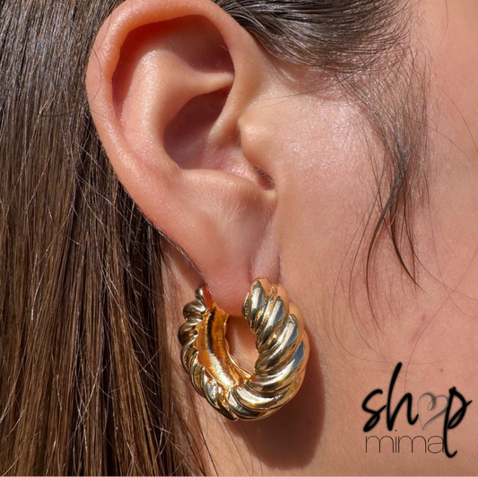 AUTUM HOOPS EARRINGS