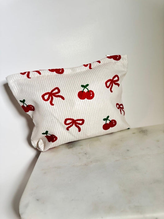 CHERRY COQUETTE COSMETIC BAG