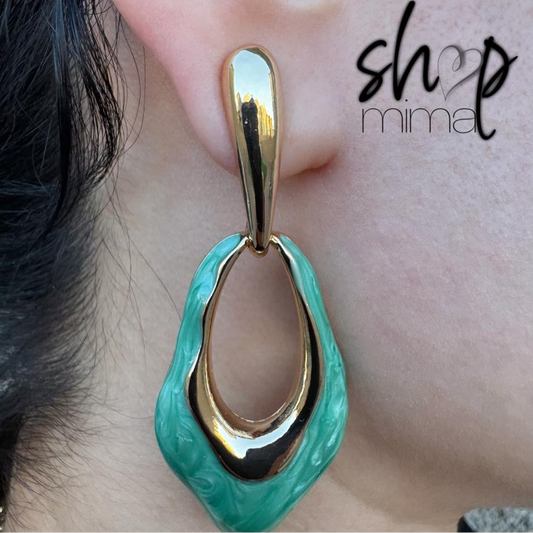 TURQUESA VERDE EARRINGS