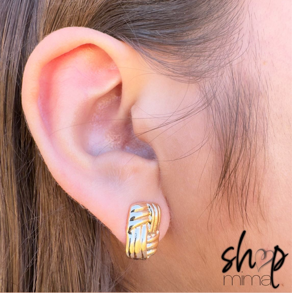 RECTANGULAR CHUBS EARRINGS