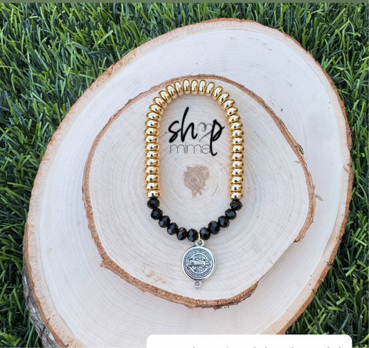 SAN BENITO BLACK GOLD BRACELET MADE BY TANIAXO
