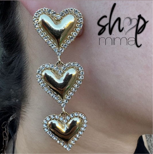 LONG HEART EARRINGS