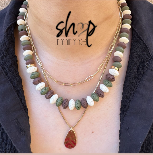 3 IN 1 FALL COLOR IDEAS NECKLACE