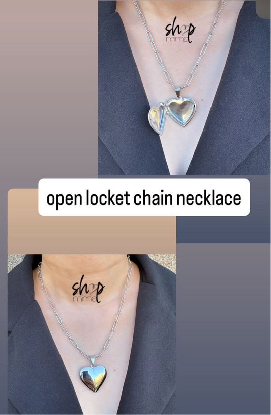 OPEN LOCKET CHAIN NECKLACE MADE BY TANIAXO
