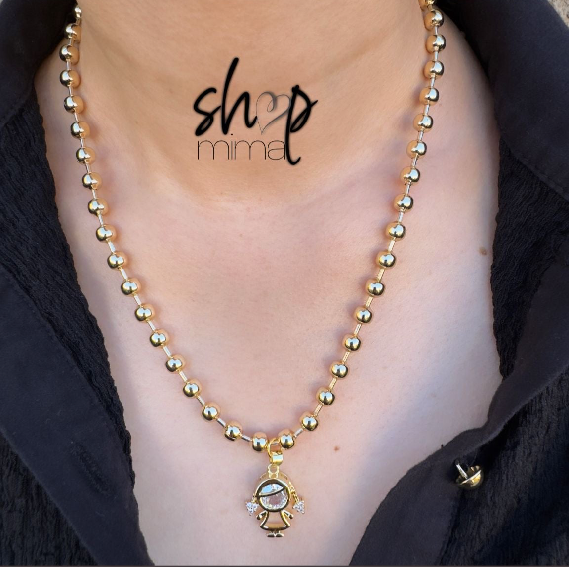 GIRL NECKLACE FULL ZIRCONIA MADE BY TANIAXO