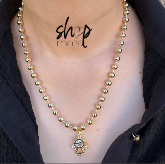 GIRL NECKLACE FULL ZIRCONIA MADE BY TANIAXO