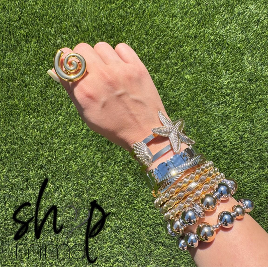 SEASHELL COIL RING