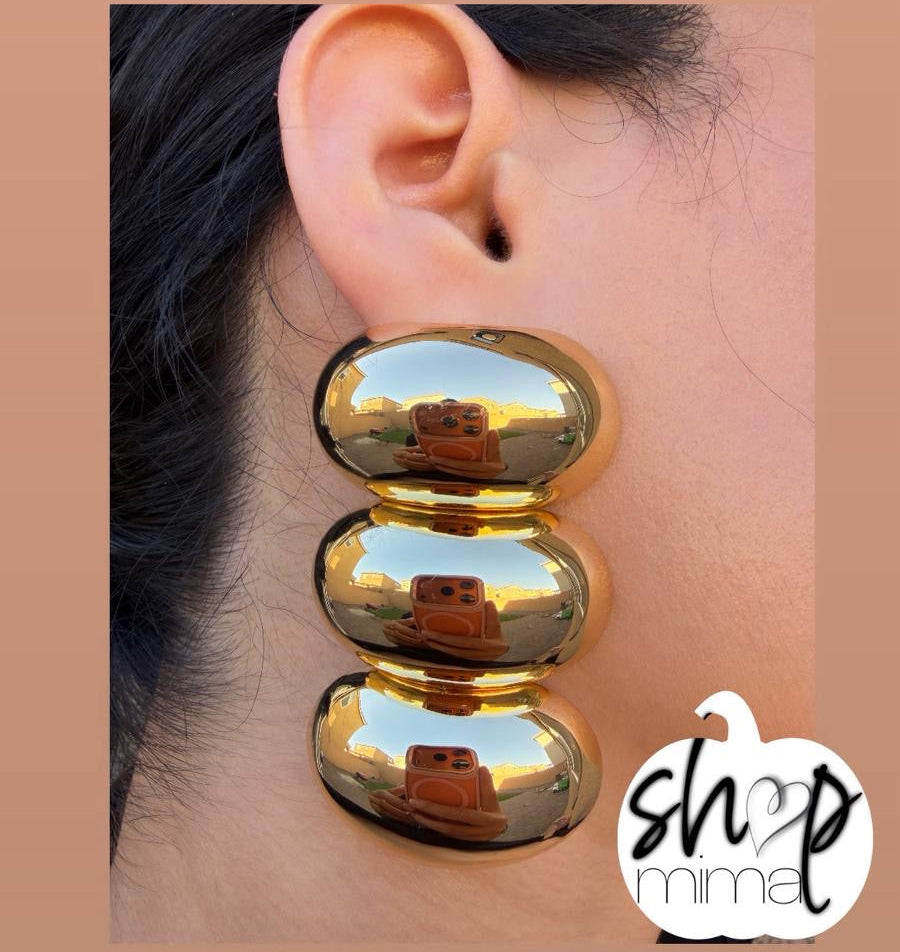 THREE BUBBLES EARRINGS