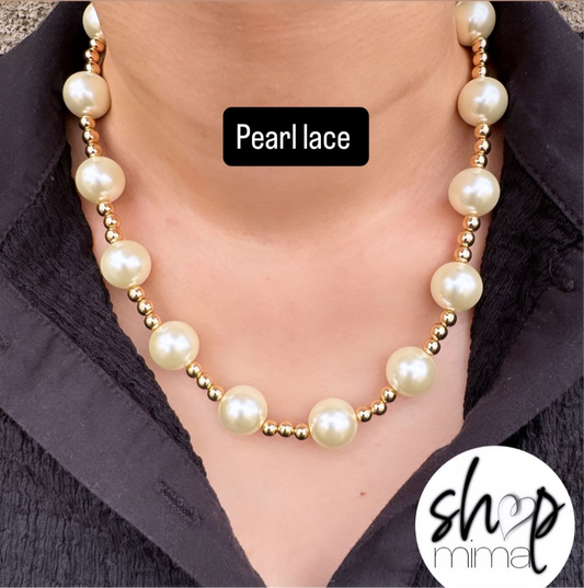 PEARL LACE NECKLACE