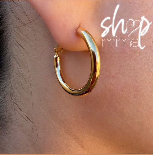 ARRACADAS ROUND EARRINGS HOOPS