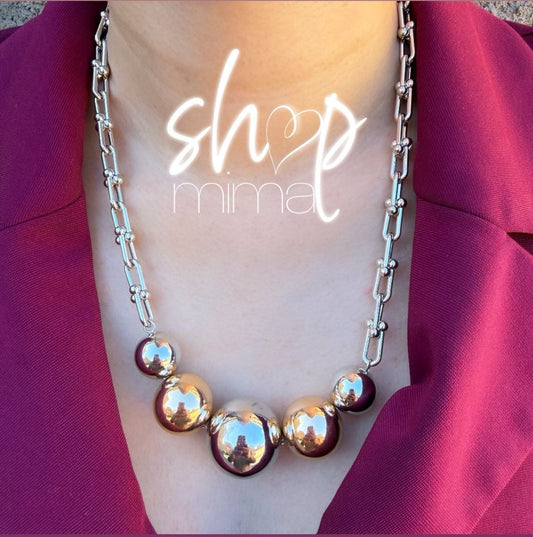 BUBBLES CLIPS NECKLACE