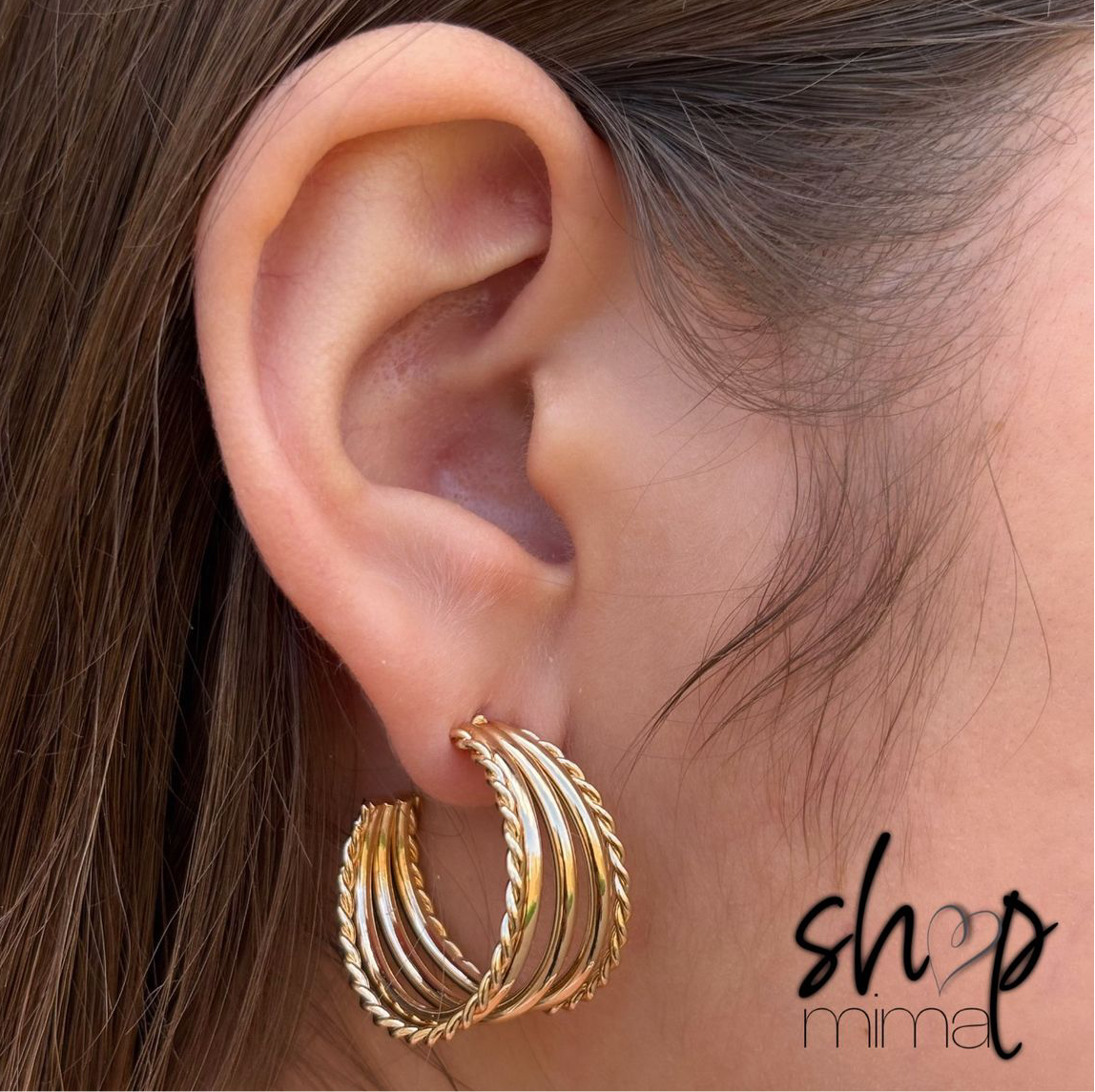 TRIBAL HOOP EARRINGS