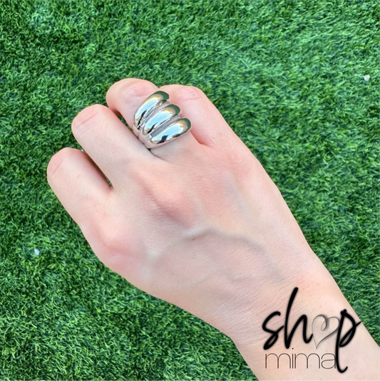 TRIPLE POLE RING SIZE 6