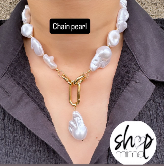 CHAIN PEARL NECKLACE