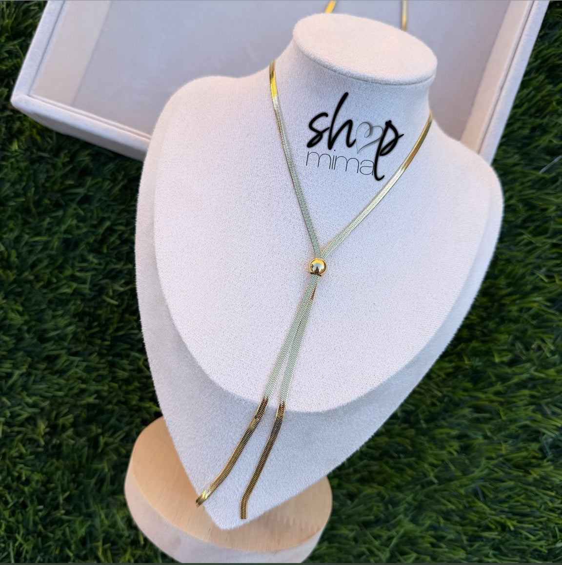 TIE LUXURY STAINLESS STEEL NECKLACE