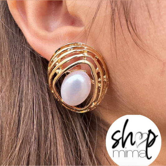 PEARL SWIRL EARRINGS