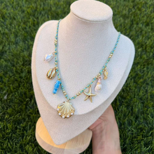 OCEANO MIXTO CHARMS NECKLACE